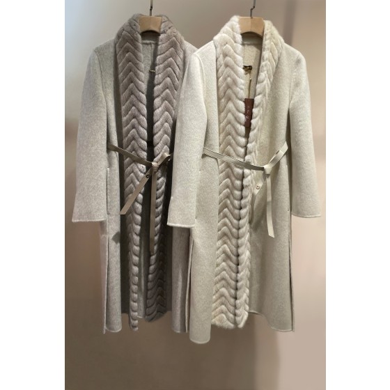 LP Imported Mink Wool Cashmere Coat Q17 (Please consult customer service to confirm the size before placing a custom order)